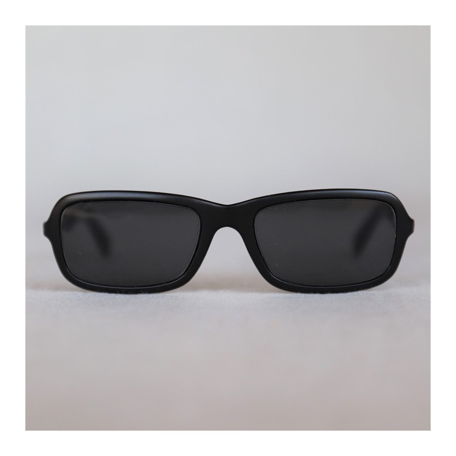 tonigen schwarze besonderen Gläsern mit Shades, Bügeln und Vintage 80er-Sonnenbrille