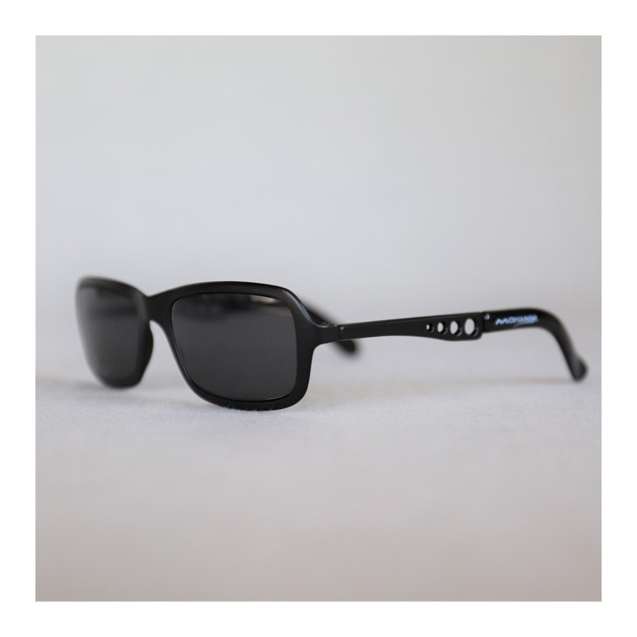 Vintage Shades, schwarze 80er-Sonnenbrille mit tonigen Gläsern und  besonderen Bügeln